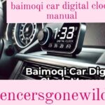 baimoqi car digital clock manual