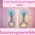 bear head metal zippies door