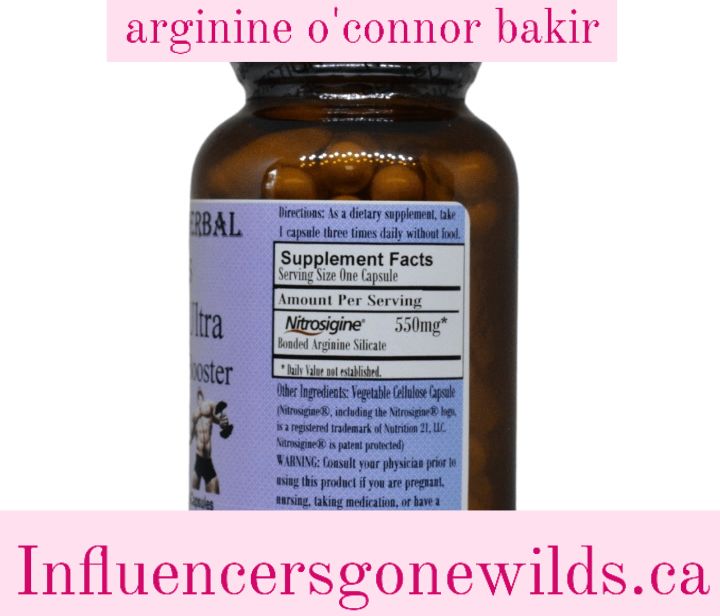 arginine o'connor bakir