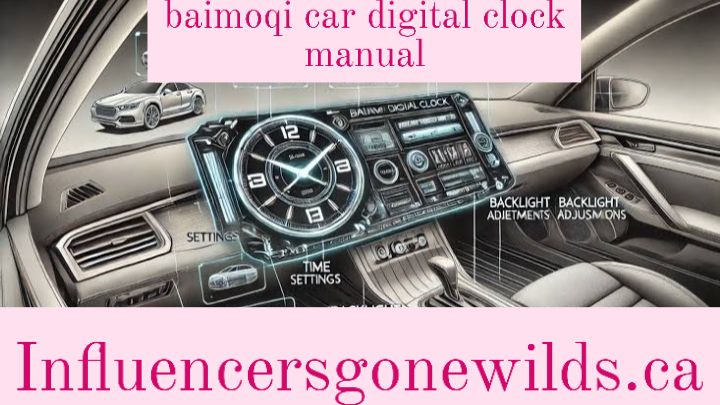 baimoqi car digital clock manual