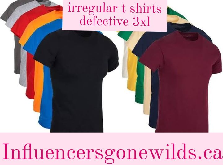 irregular t shirts defective 3xl