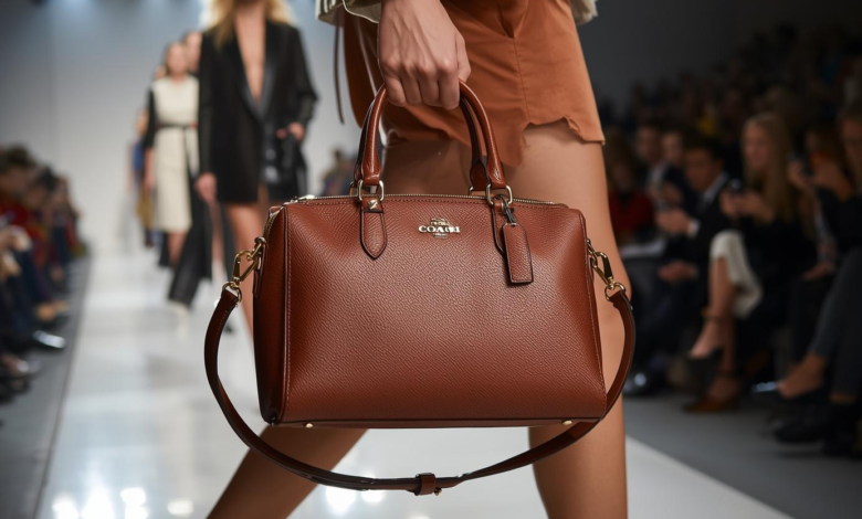 Coach Oxford Bag on NYFW runway.
