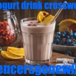 cold yogurt drink crossword