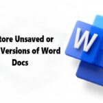 Older Versions of Word Docs