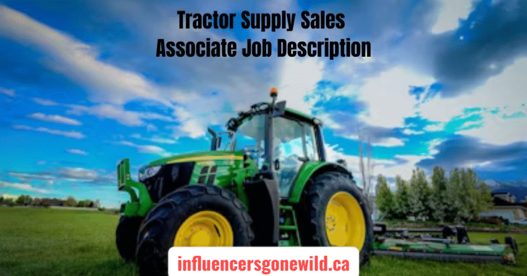 Tractor Supply sales associate job description
