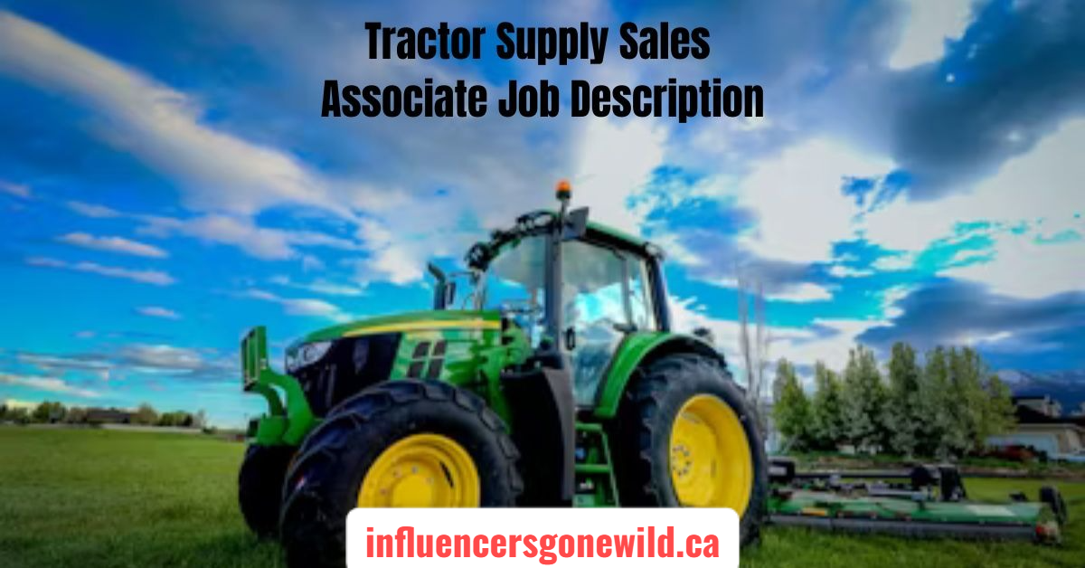 Tractor Supply sales associate job description
